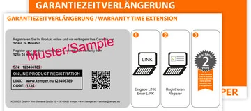 Kostenlose Garantieverlängerung